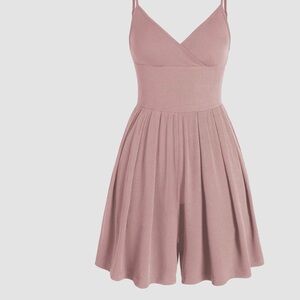 Wrap cami romper, backless